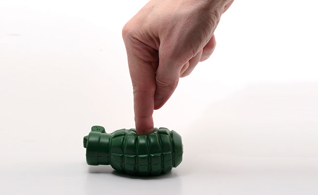 Toy Hand Grenades Cause Panic