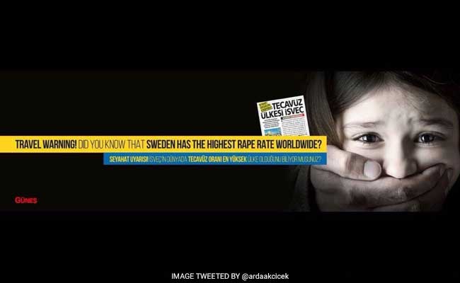 Turkey Airport Ad Warns Travelers Sweden's 'Highest Rape Rate'