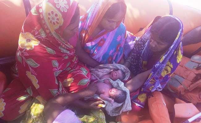 How Rescue Team Helped A Woman Deliver Twins In Boat In Flood-Hit Bihar