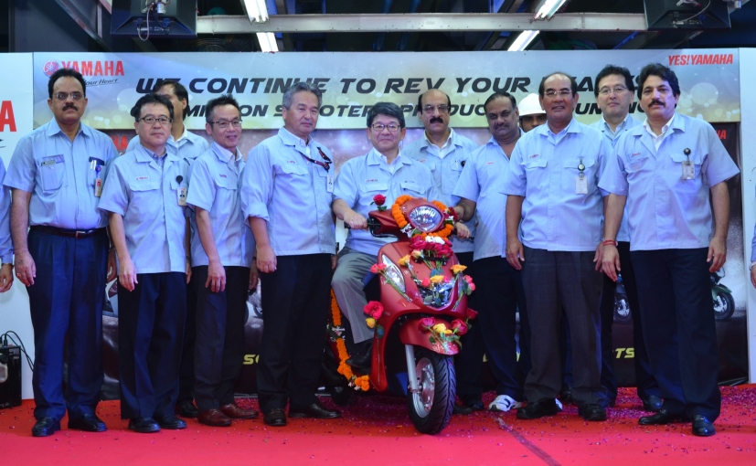 Yamaha Hits New Milestone Producing 1 Millionth Scooter In India