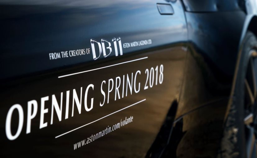 Aston Martin DB11 Volante Officially Teased; Launch In 2018