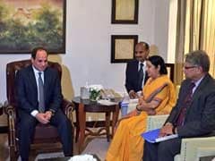 Egyptian President Abdel Fattah Al-Sisi Arrives In India, To Meet PM Modi