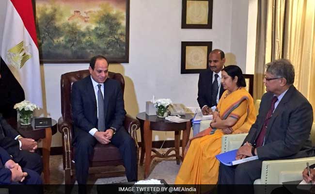 Egyptian President Abdel Fattah Al-Sisi Arrives In India, To Meet PM Modi