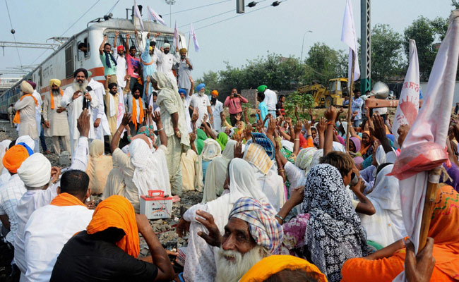 Rail Traffic Hit In Punjab Due To Protest By Farmers