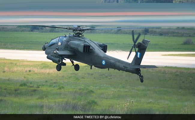 Greek Military Helicopter Crash Lands In Sea During Training