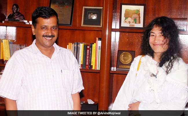 Irom Sharmila Meets Arvind Kejriwal, Seeks Advice On Fighting Manipur Polls