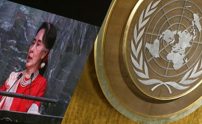 Aung San Suu Kyi Makes 1st UN Speech As Myanmar Leader
