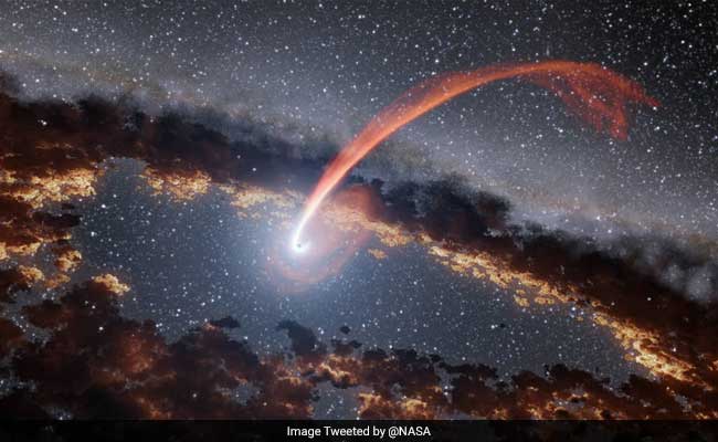 When Galaxies Crash, Black Holes Devour Stars