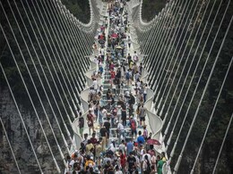 Chinese Glass Bridge, World's Longest, Closes Chinese Glass Bridge, World's Longest, Closes