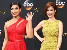 Emmys Red Carpet Was All About Priyanka Chopra, Red and Yellow