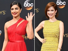 Emmys Red Carpet Was All About Priyanka Chopra, Red and Yellow Emmys Red Carpet Was All About Priyanka Chopra, Red and Yellow