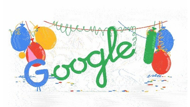 गूगल आज मना रहा है 18वां जन्मदिन, बनाया रंग-बिरंगा डूडल