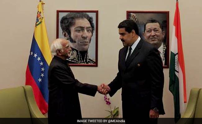 Hamid Ansari Holds Talks With Venezuelan President