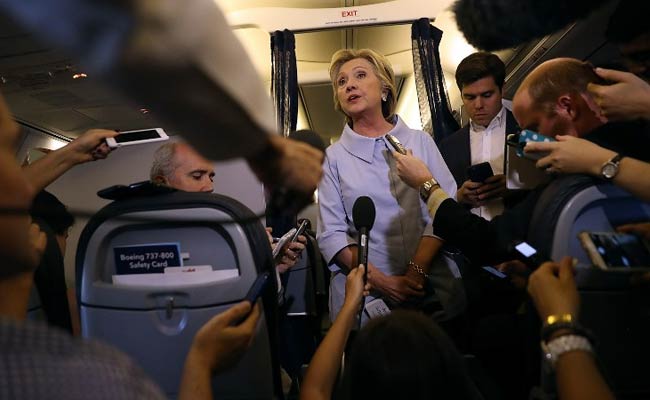 With 40 Reporters Onboard, Hillary Clinton Flies On Campaign Plane