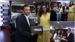 Mahindra Presents Customised Thars To PV Sindhu and Sakshi Malik
