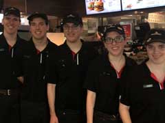 Michigan Quintuplets Work First Jobs Together At McDonald's