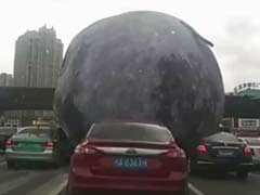 Nothing To See Here, Just A Moon Balloon Rolling Down Streets In China
