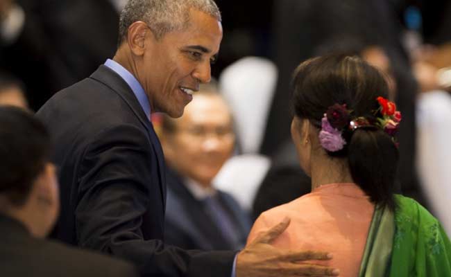 Barack Obama To Discuss Sanctions Policy With Myanmar's Suu Kyi