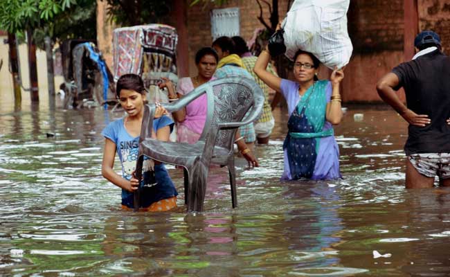 Heavy Rain In Patna, Many Localities Submerged In Knee-Deep Water