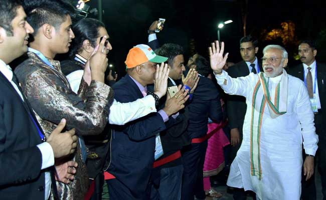 Indians Greet PM Modi At Hangzhou Hotel Ahead Of G20 Summit