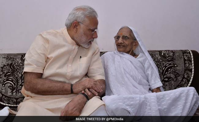 PM Modi To Meet Mother On Saturday As She Starts 100th Year