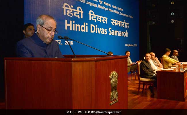 Hindi Has Become An Influencial Language Globally: Pranab Mukherjee