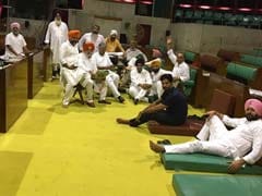 Yoga, Takeout, Mock Session In Punjab Congress Lawmakers' Record 36-Hour Protest