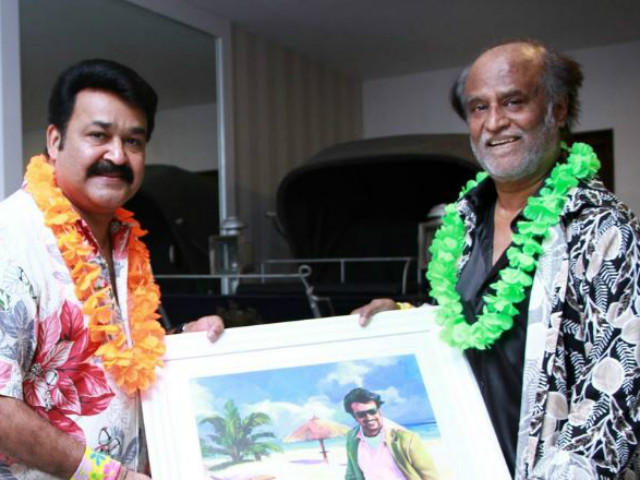 Rajinikanth 'Enjoyed' a Special Show of Mohanlal's <I>Oppam</I>