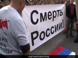 Protesters Block Russian Embassy In Kiev On Election Day Protesters Block Russian Embassy In Kiev On Election Day