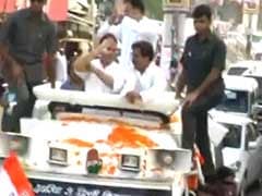 Rahul Gandhi Blames BJP-RSS After Shoe Attack During Roadshow In Uttar Pradesh