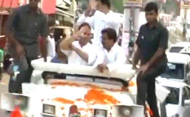 Rahul Gandhi Blames BJP-RSS After Shoe Attack During Roadshow In Uttar Pradesh