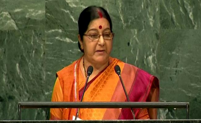 Day After India Slammed Pak Over Terror, Sushma Swaraj Speaks At UN: 10 Points