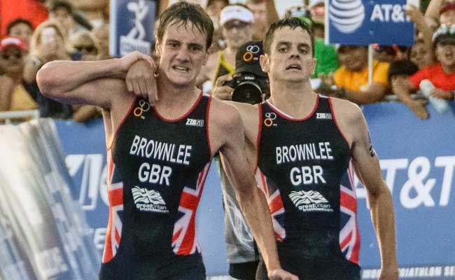 One Brother Helps The Other Over Triathlon Finish Line. Their Story Goes Viral