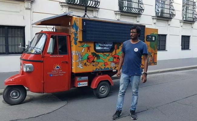 Indian-Origin Engineer's Solar 'Tuk-Tuk' Turns Heads At UK Exhibition