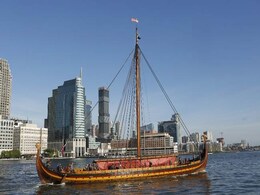 World's Largest Viking Ship Docks In New York City World's Largest Viking Ship Docks In New York City