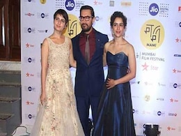 मुंबई फिल्म फेस्टिवल के रेड कार्पेट पर आमिर खान का 'दंगल', बेटियां भी दिखीं साथ मुंबई फिल्म फेस्टिवल के रेड कार्पेट पर आमिर खान का 'दंगल', बेटियां भी दिखीं साथ