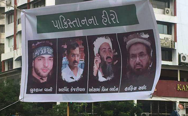 Arvind Kejriwal Attacks BJP After Featuring On Gujarat Posters With Osama Bin Laden