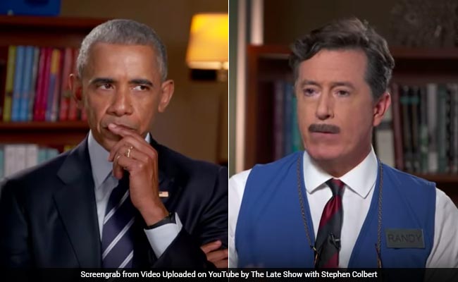 On Colbert Show, Barack Obama Bones Up For Post White House Job Interview