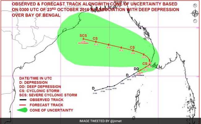 Deep Depression Over Bay Of Bengal, Likely To Turn Into Cyclonic Storm
