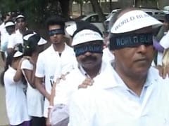 Hundreds Participate In Bengaluru's Blind Walk, Guided By Visually Impaired