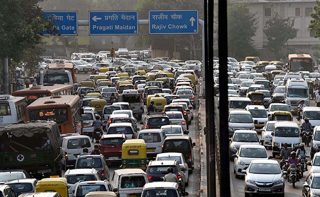 No Holiday From Traffic Woes On First Day Of New Year In New Delhi