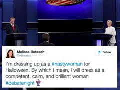 #NastyWoman For Halloween? Twitter Erupts Over Donald Trump's Snipe At Hillary Clinton