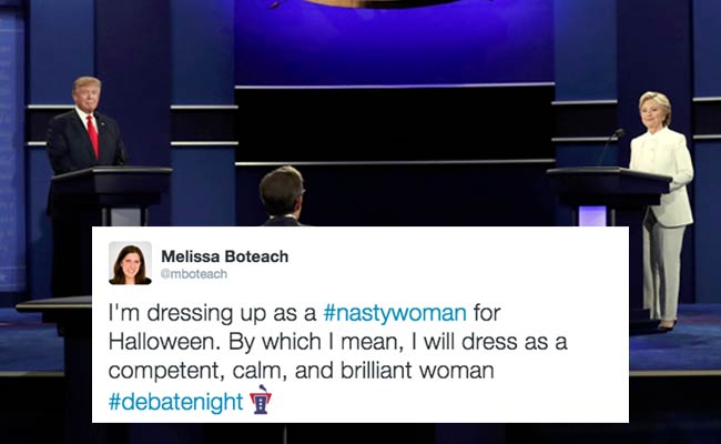 #NastyWoman For Halloween? Twitter Erupts Over Donald Trump's Snipe At Hillary Clinton