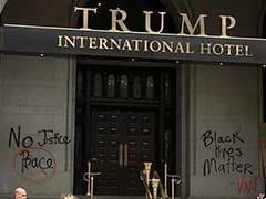 Donald Trump's New Hotel Vandalised With Spray-Painted Graffiti