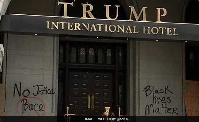 Trump International Hotel Spray-Painted With 'Black Lives Matter' Message