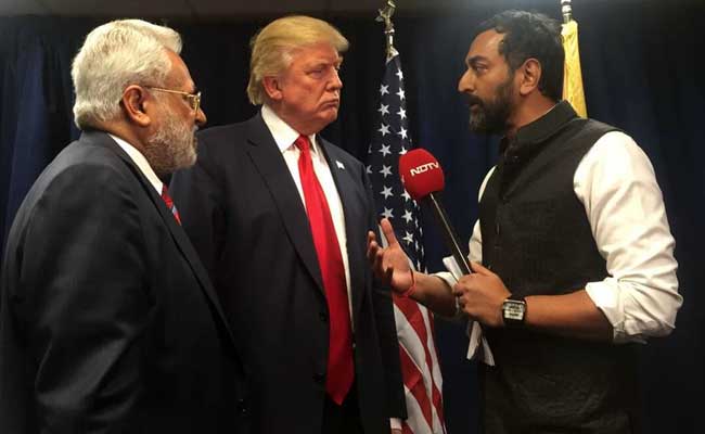 'Great Respect For Hindus.' Correction, 'India': Donald Trump To NDTV
