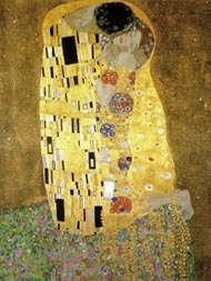 Gustav Klimt 【The Kiss】 複製画 クリムト The Kiss ジクレーキャンバス複製画