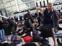 Protesters Hold 'Die-In' At Heathrow Against Airport Expansion