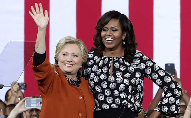 Image result for michelle obama and hillary clinton