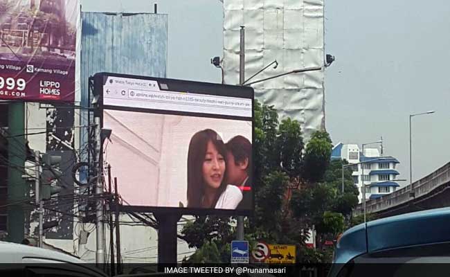 Porn Film Plays On Jakarta Billboard During Rush Hour, Police Order Probe